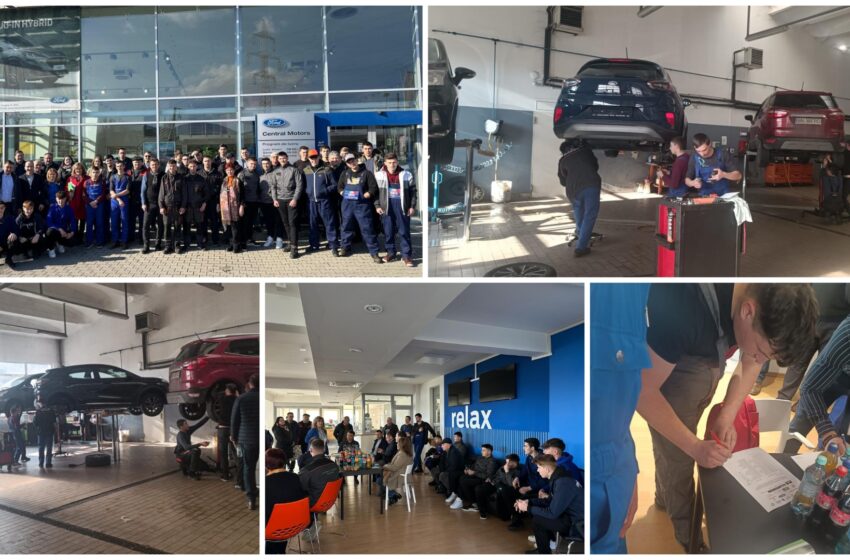  Elevi din șapte licee din Bistrița-Năsăud și-au disputat trofeul „Mecanicul AUTO performant”. FOTO