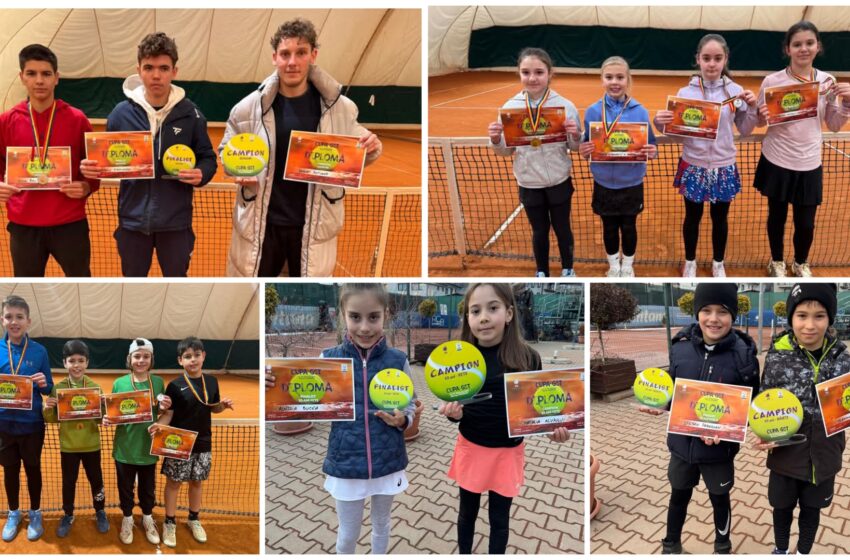  Locuri pe podium pentru sportivii GS TennisClub Bistrița la Cupa GST. FOTO
