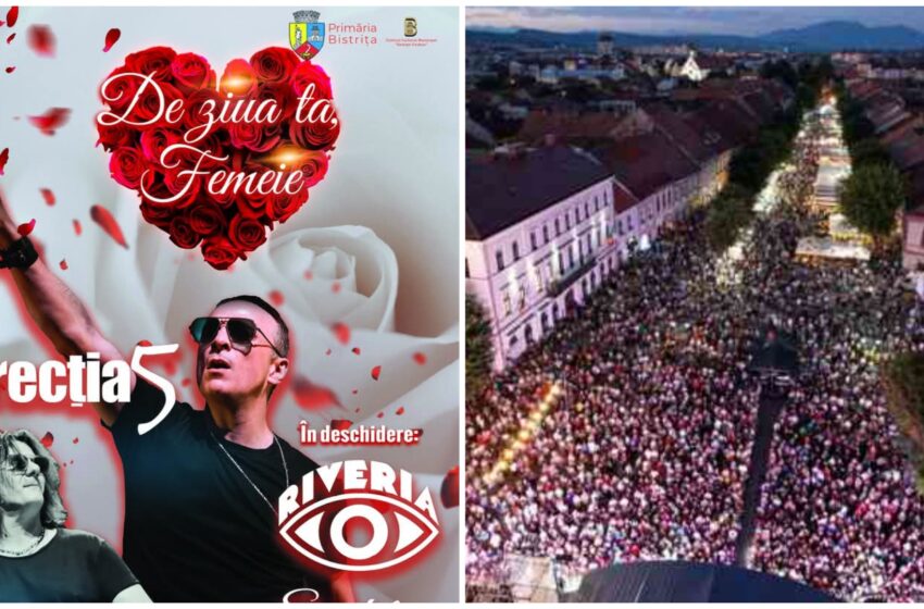  SUPER CONCERT Direcția 5 pe pietonalul Liviu Rebreanu, cu ocazia Zilei Femeii