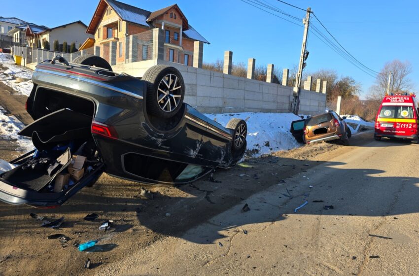  Accident rutier la intrarea în Sigmir. Două femei și un copil de 3 ani au ajuns la spital