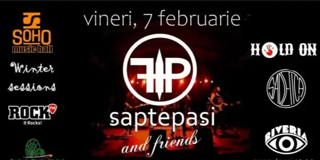  Winter Sessions pe 7 februarie cu 7 Pași, Sadetica, Hold On șii Riveria, la Soho Music Hall