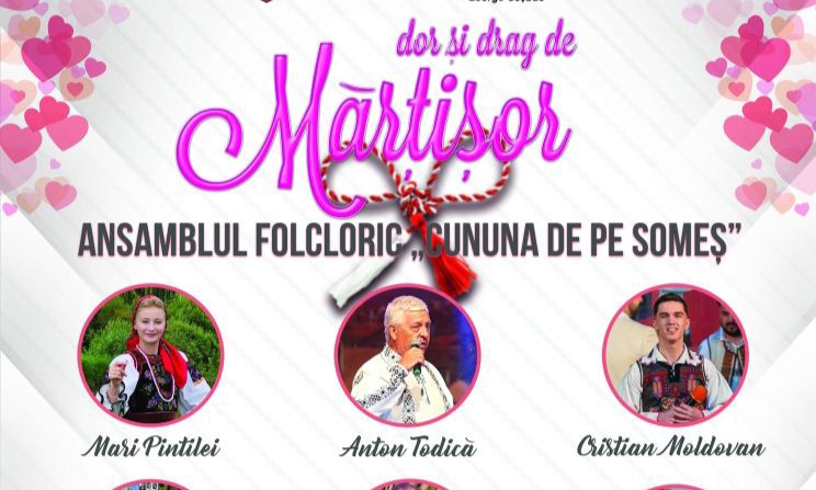  Spectacol de Mărțișor cu Ansamblul Cununa de pe Someș la Palatul Culturii Bistrița