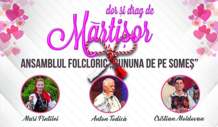  Spectacol de Mărțișor la Palatul Culturii Bistrița cu Ansamblul Cununa de pe Someș
