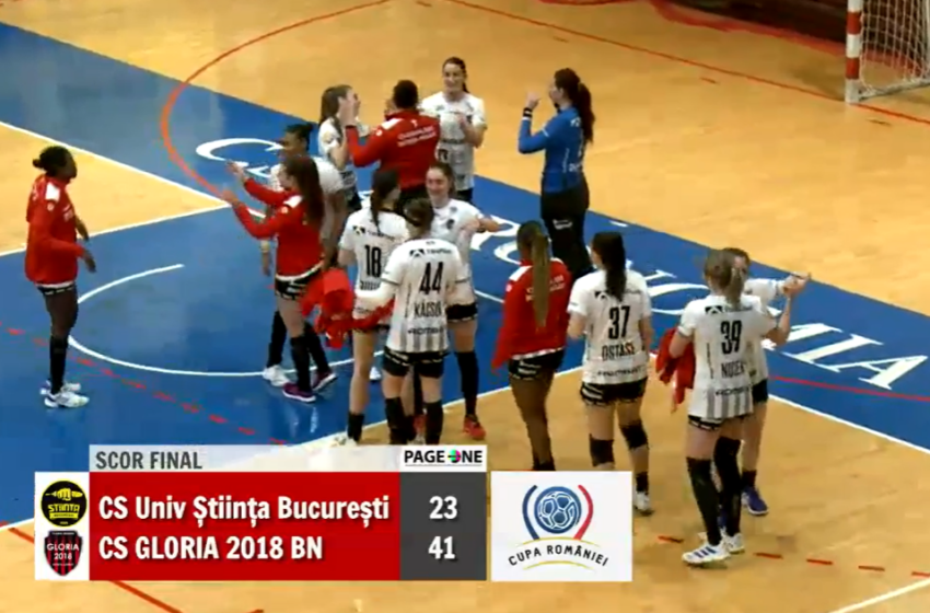  Gloria Bistrița învinge cu 41-23 pe Știința București și merge mai departe în CUPA ROMÂNIEI