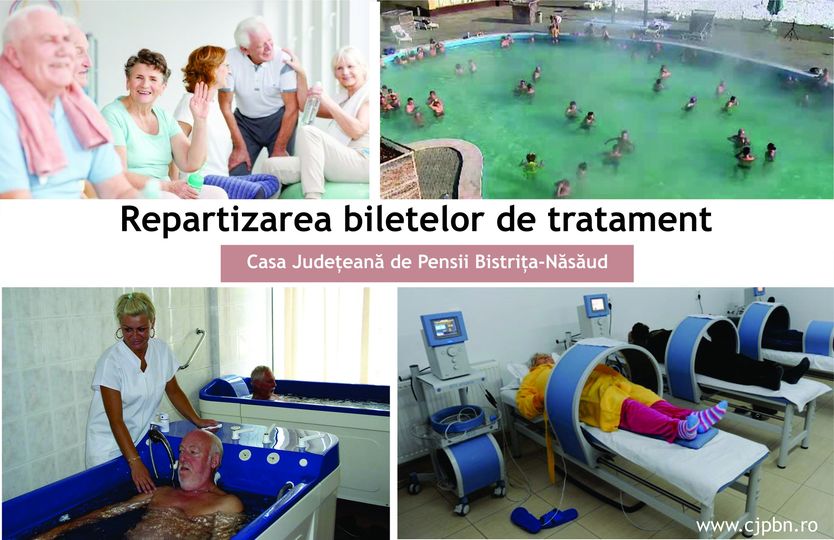  Noi bilete de tratament pentru pensionarii din Bistrița-Năsăud