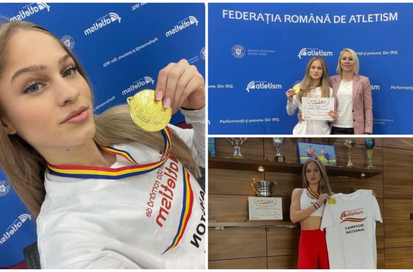  Felicitări! Maria Denisa Capotă, Campioană Națională Under 20 la Atletism. FOTO