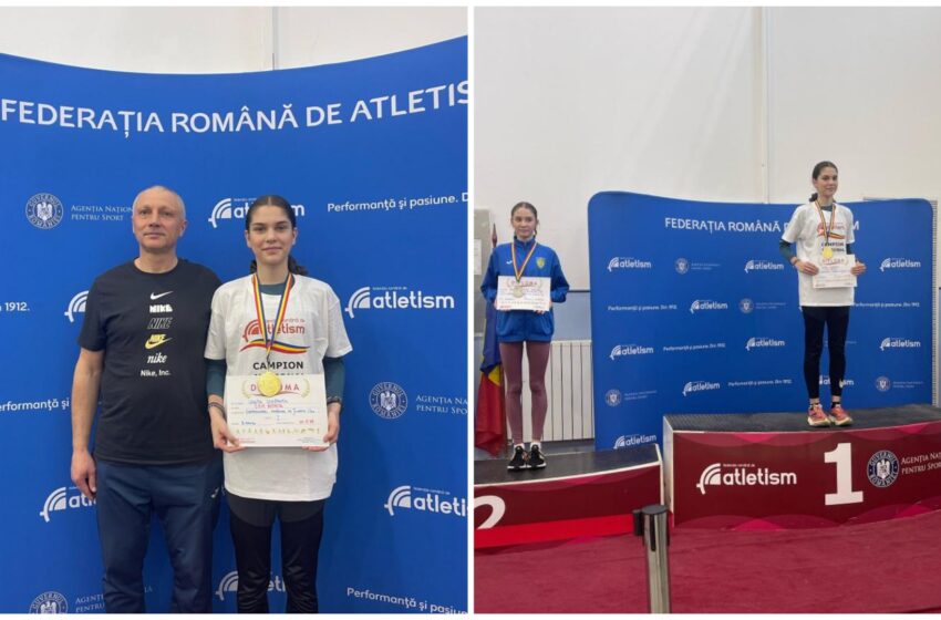  Lenuța Constantin, campioană în proba de 3000 m și vicecampioană la 1500 m, la Campionatele Naționale de Atletism Indoor Under 20
