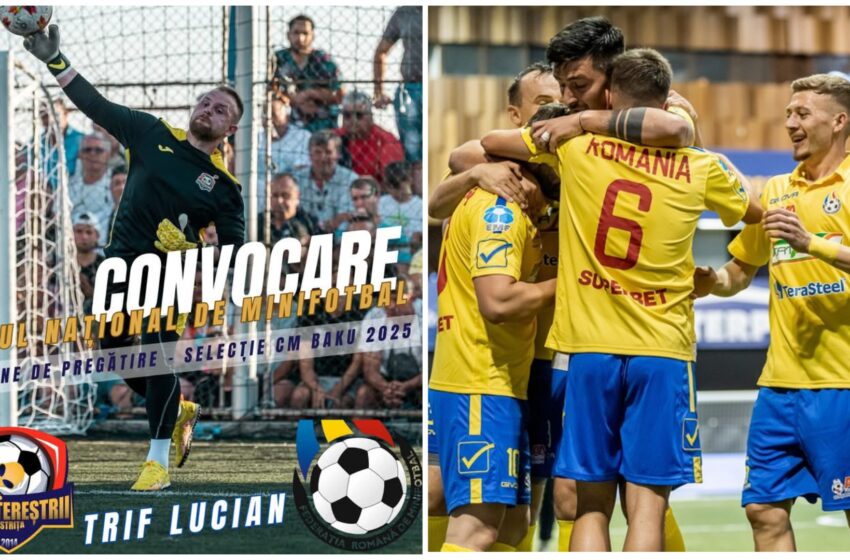  Portarul Trif Lucian de la Extratereștrii Bistrița a fost convocat la Echipa Națională de Minifotbal a României