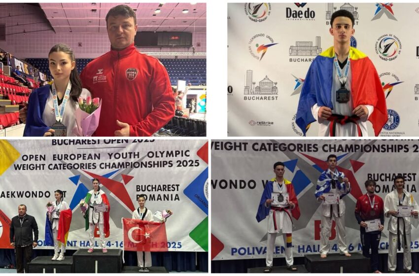  TAEKWONDO: Medalii pentru sportivii Gloriei la Bucharest Open 2025! FOTO