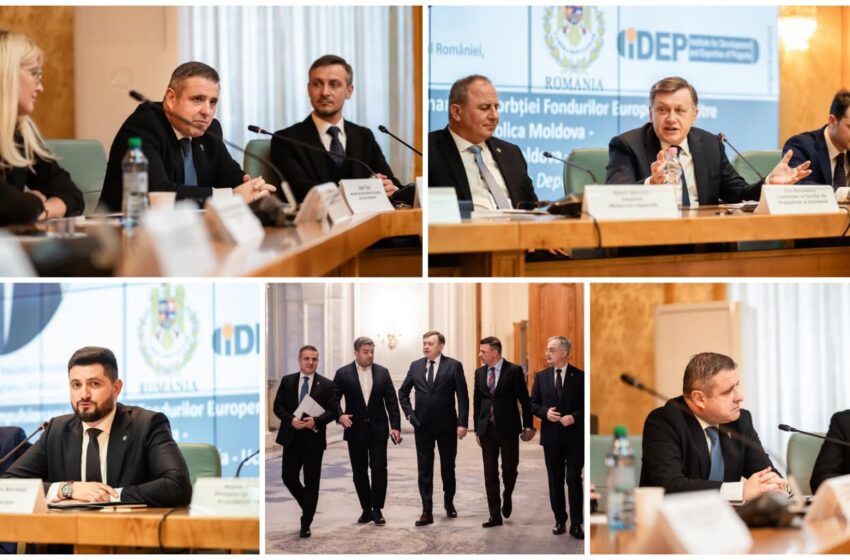  Ioan Turc, întâlnire cu Crin Antonescu, la Forumul de Nivel Înalt ,,Impulsionarea Absorbției Fondurilor Europenede de către Republica Moldova. FOTO