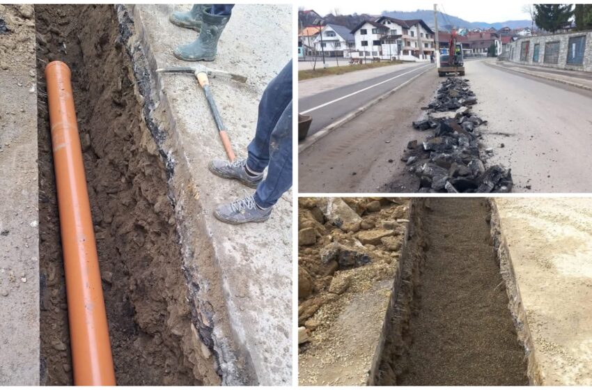  Au început lucrările de înlocuire a conductelor de canalizare la Sângeorz-Băi. FOTO