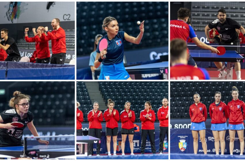  Tenis de masă: Gloria 2018 pierde în semifinale cu Steaua București, atât la masculin, cât și la feminin. FOTO
