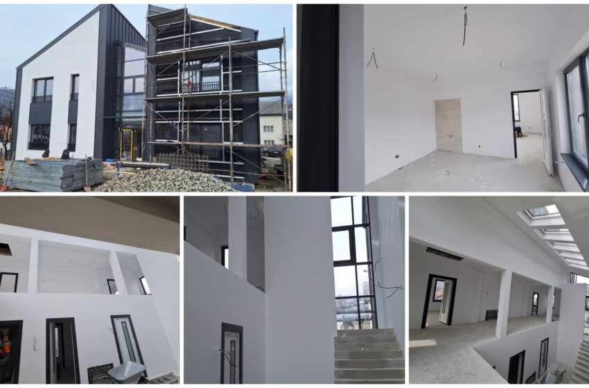  Lucrările de construcție a noului dispensar uman de la Sângeorz-Băi se apropie de final. FOTO