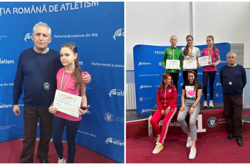  Atleta Anna Daniela Pascu de la CSM Bistrița, locul 3 la Campionatul Național de Sală pentru copii!