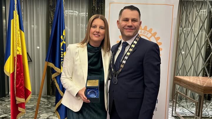  Mihaela Ioana Șteff a fost desemnată „Omul Anului 2024” de către Rotary Club! FOTO