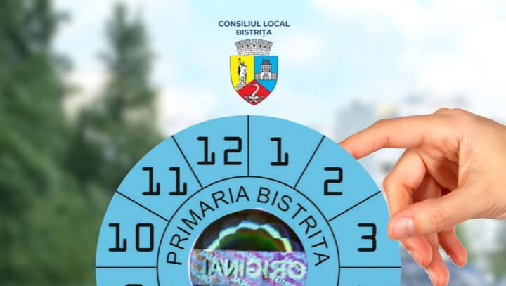  Primăria Bistrița anunță că Vinieta albastră este disponibilă de astăzi la vânzare!