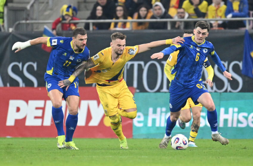  Fotbal: România pierde acasă cu Bosnia și începe cu stângul preliminariile pentru Cupa Mondială