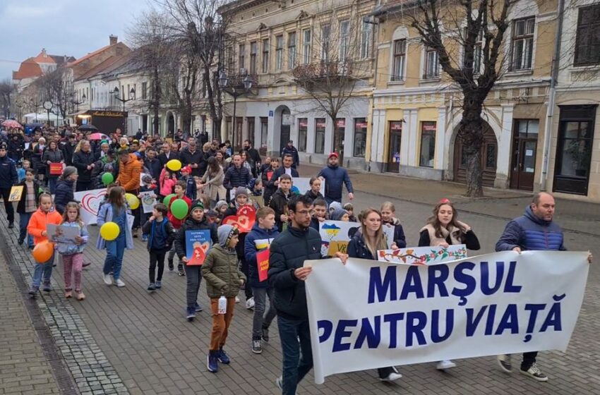  Sâmbătă, 29 martie, are loc MARȘUL PENTRU VIAȚĂ la Bistrița