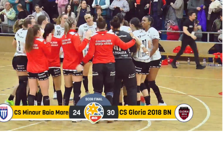  LIGA FLORILOR: Victorie clară a Gloriei Bistrița în fața Minaurului Baia Mare 30-24