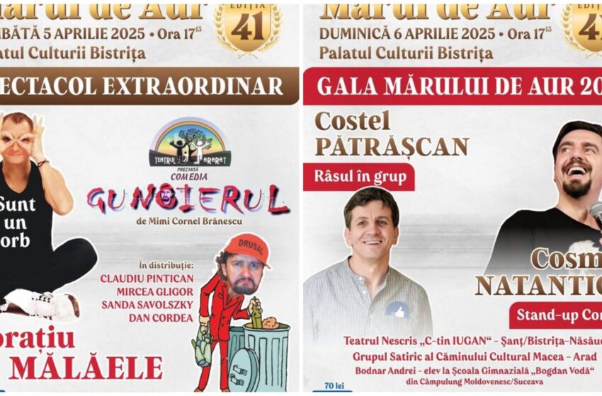  Ediția 41 a Festivalului Mărul de Aur la Palatul Culturii Bistrița