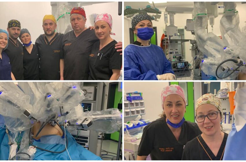  S-au realizat primele două operații robotice de chirurgie la Spitalul Clinic Județean de Urgență Bistrița. FOTO