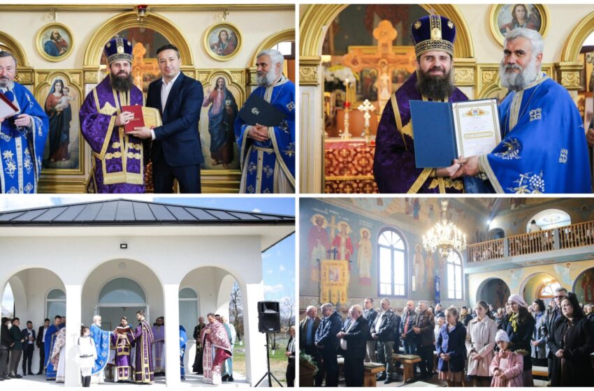  PS Benedict la sfințirea capelei din Susenii Bârgăului. Distincţii pentru primarul Doru Crișan și părintele Gabriel Pugna. FOTO