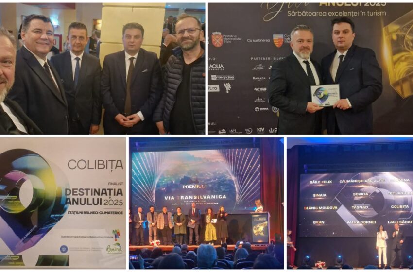  Colibița, Figa și Via Transilvanica, în top la Gala „Destinația Anului 2025”! FOTO