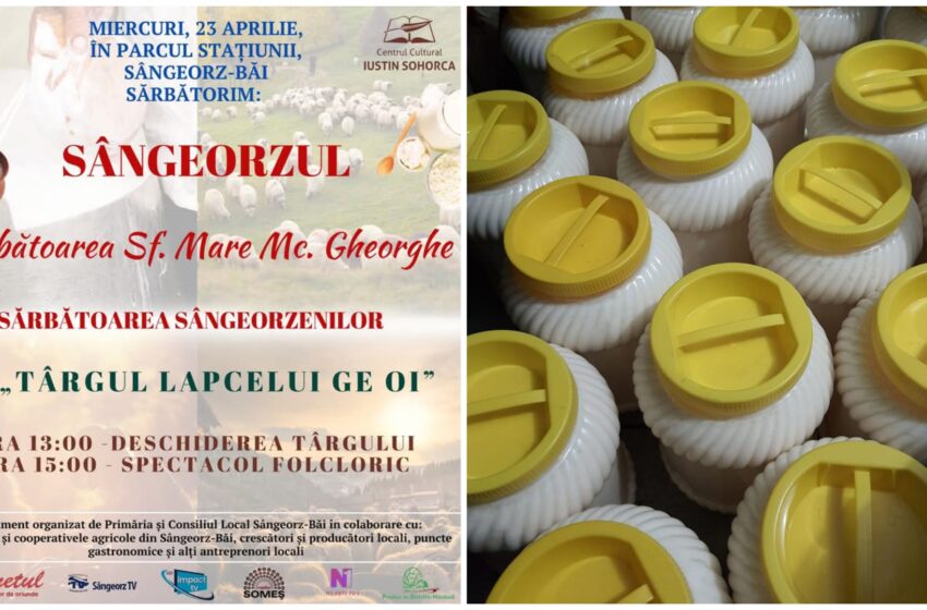  Târgul Laptelui de Oi, miercuri, 23 aprilie, la Sângeorz-Băi