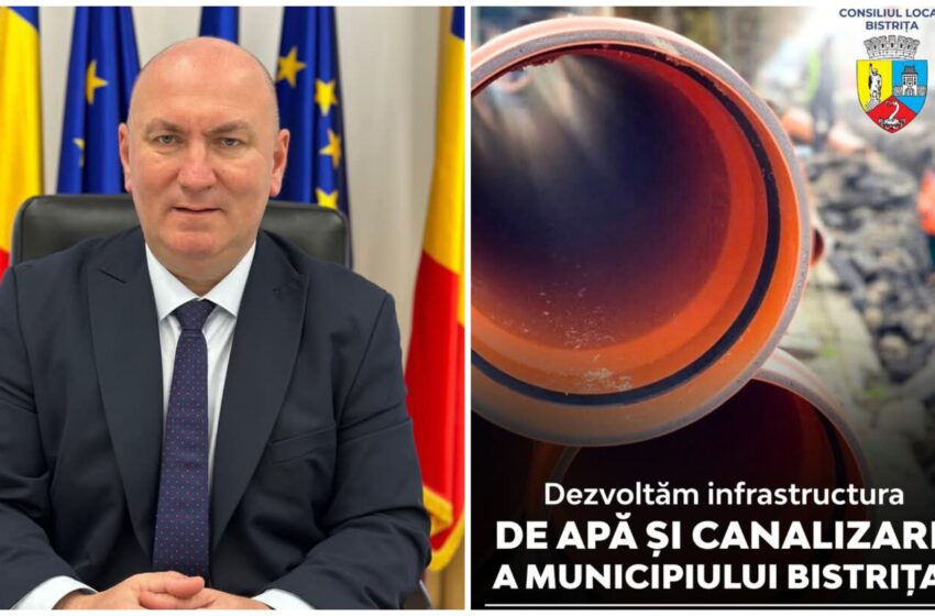  Gabriel Lazany: Dezvoltăm infrastructura de apă și canalizare a Municipiului Bistrița!