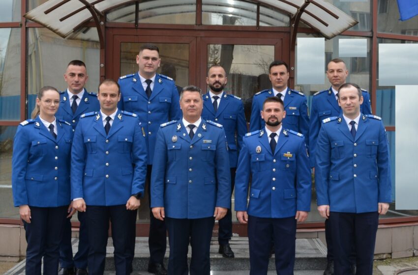 Zece jandarmi bistrițeni înaintați în gradul următor, cu ocazia sărbătoririi Zilei Jandarmeriei Române