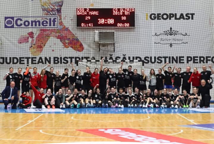  VICTORIE cu 38-29 pentru Junioarele 1 ale Gloriei în meciul cu CSS 2 Baia Mare