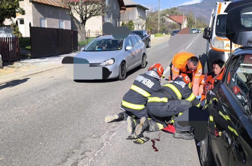  Accident rutier la Tiha Bârgăului! Șoferul unui scuter, în vârstă de 90 de ani, a ajuns la spital!