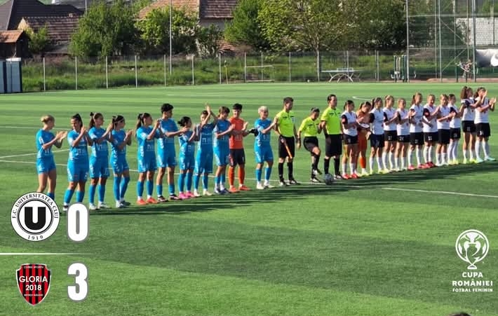  VICTORIE în Cupa României pentru fotbalistele Gloriei, în deplasare cu Olimpia U Cluj