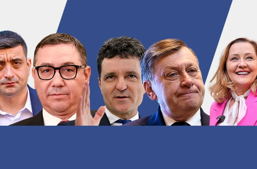  Sondaj CURS: Simion 26%, Antonescu 23%, Nicușor Dan 19% și Victor Ponta 16%