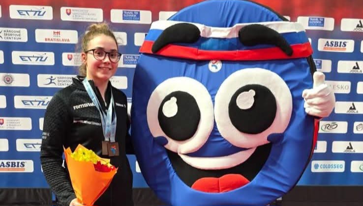 Tenis de masă: Ioana Sîngeorzan, două medalii de bronz la Campionatul European U21. FOTO