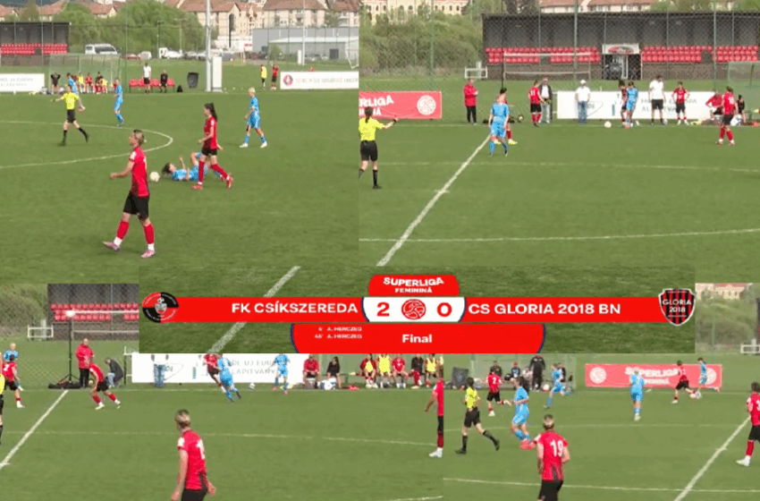 Fotbal feminin: Gloria Bistrița pierde la Miercurea Ciuc cu 2-0 și rămâne pe 4 cu 32 de puncte