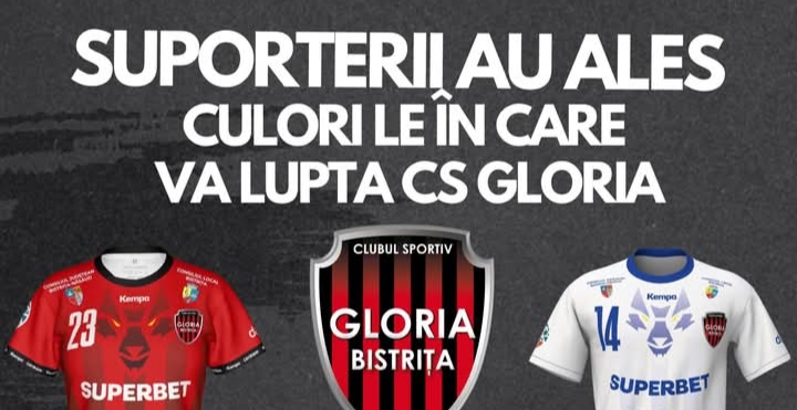  CS Gloria 2018 Bistrița-Năsăud îsi păstrează culorile roșu și negru