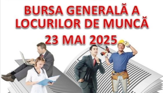  Bursa Generală a Locurilor de Muncă, în data de 23 mai, la Bistrița