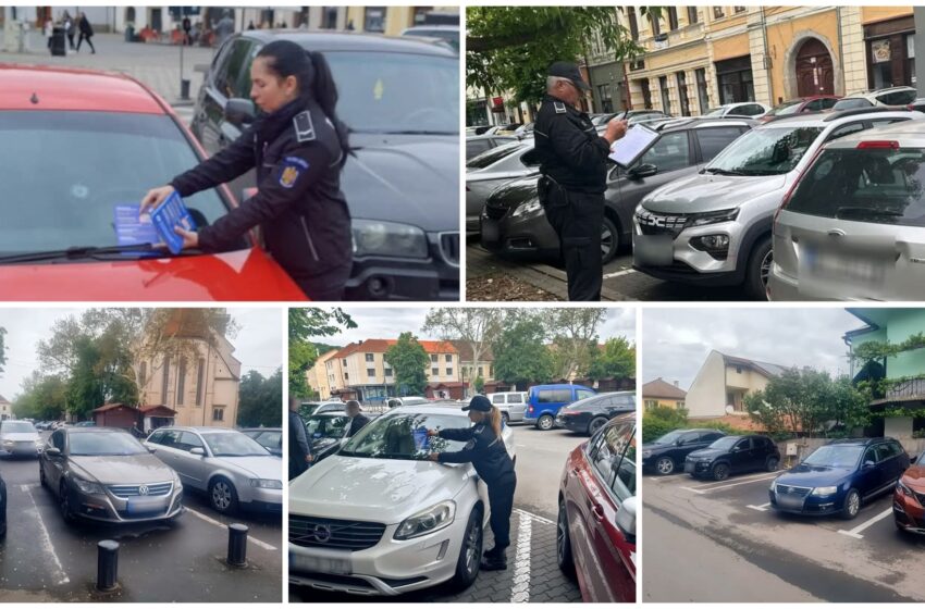  Poliția Locală Bistrița: Doar 𝟯 𝗱𝗶𝗻 𝟭𝟬 șoferi respectă noile reguli de parcare ! FOTO