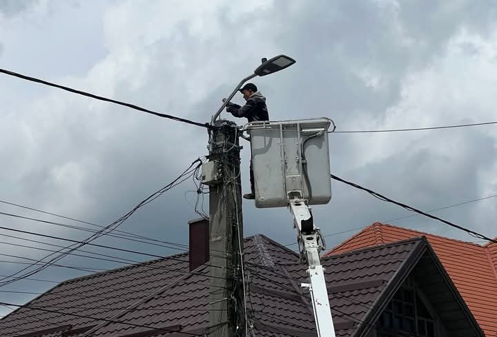  Iluminat public modern și eficient în Sângeorz-Băi
