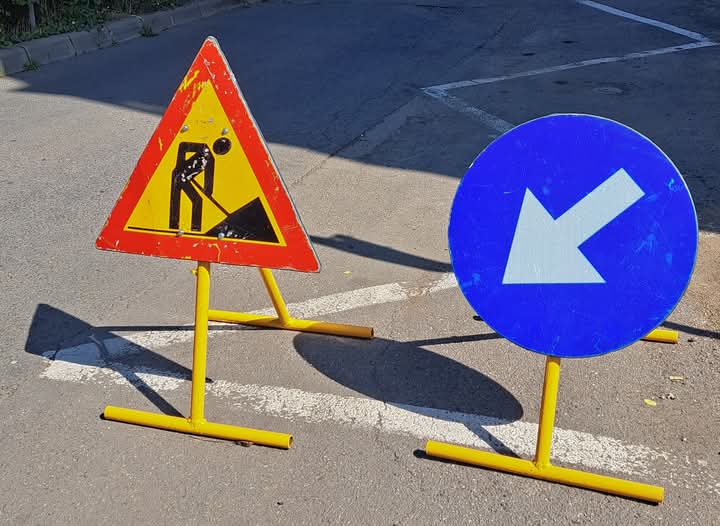  Bistrița: Lucrări de marcaje rutiere în zona Subcetate