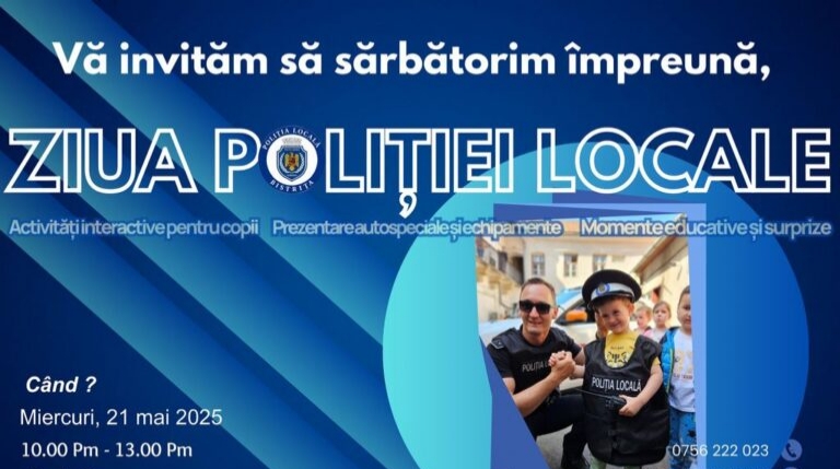 Ziua Poliției Locale sărbătorită miercuri la Bistrița