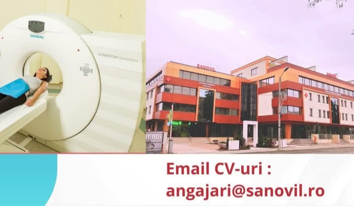  Clinica Sanovil Bistrița angajează Asistent/Tehnician Radiologie