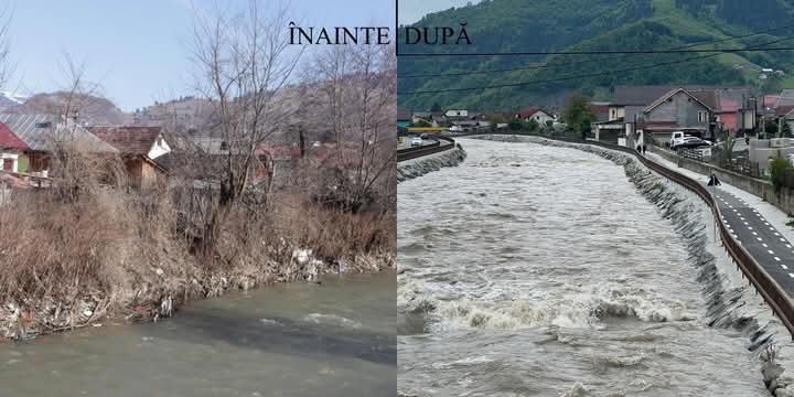  Primăria Sângeorz-Băi aduce lămuriri cu privire la pistele de biciclete inundate de Someșul Mare. FOTO