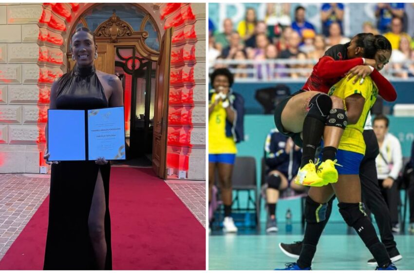  Tamires Morena, handbalistă Gloriei, a fost premiată la Gala World Fair Play Awards de la Budapesta. FOTO