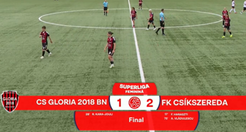  Fluier final în Superliga feminină de fotbal: Gloria pierde la limită cu Csiksereda 1-2 și termină pe locul 4 sezonul competițional