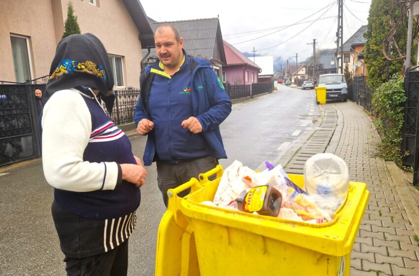  Miercuri 28 mai, se colectează pubela galbenă in toate localitățile componente al municipiului Bistrița. FOTO