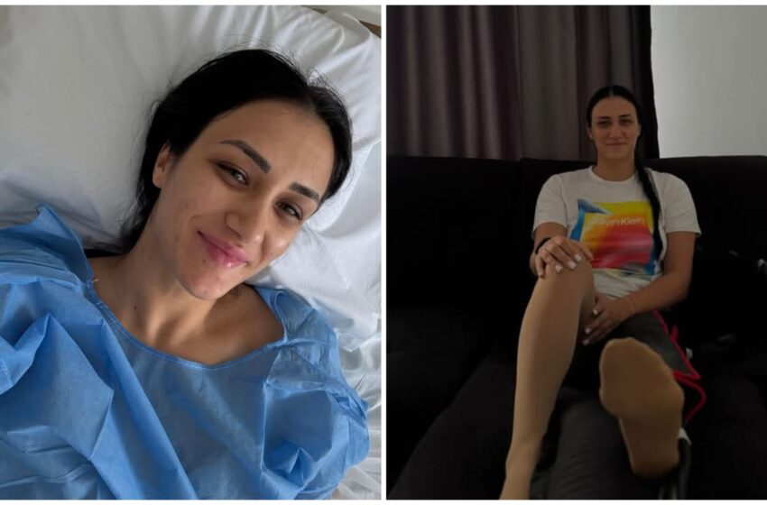  Handbalista Gloriei, Bianca Bazaliu a fost operată în urma unei leziuni la genunchi. FOTO