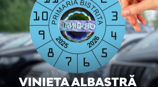  Vinieta albastră poate fi achiziționată și de la casieriile Direcției Venituri pentru cei care NU dețin loc de parcare de reședință!