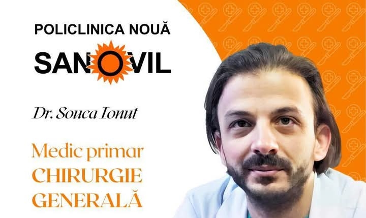  Dr.Souca Ionuț – Un chirurg de renume ce se alătură echipei medicale de la Policlinica Nouă Sanovil Bistrița